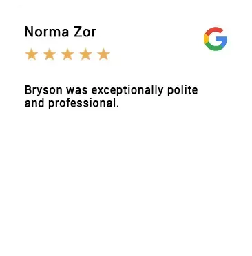 Norma zor bryson was exceptionally polite and professional.