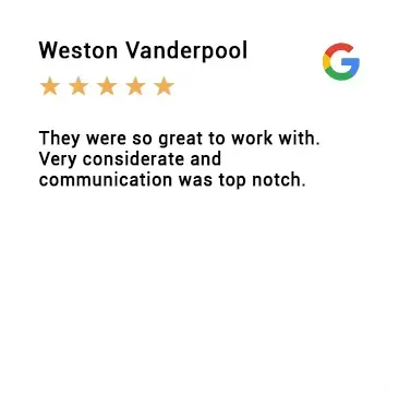They were so great to work with . very considerate and communication was top notch.