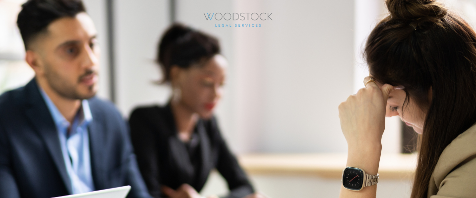 Employee having without prejudice conversation about the workplace exit strategy 