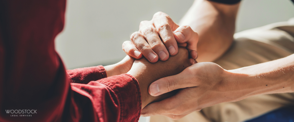 Hands shaking to show support and care for Family Law situations.