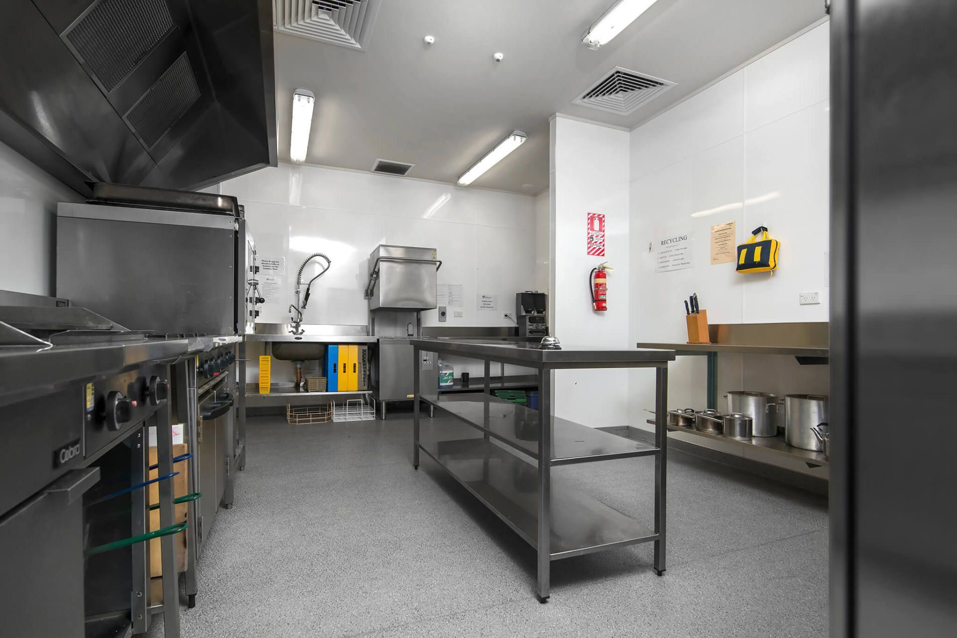The Commercial Kitchen at Endeavour Park Pavilion in Picton