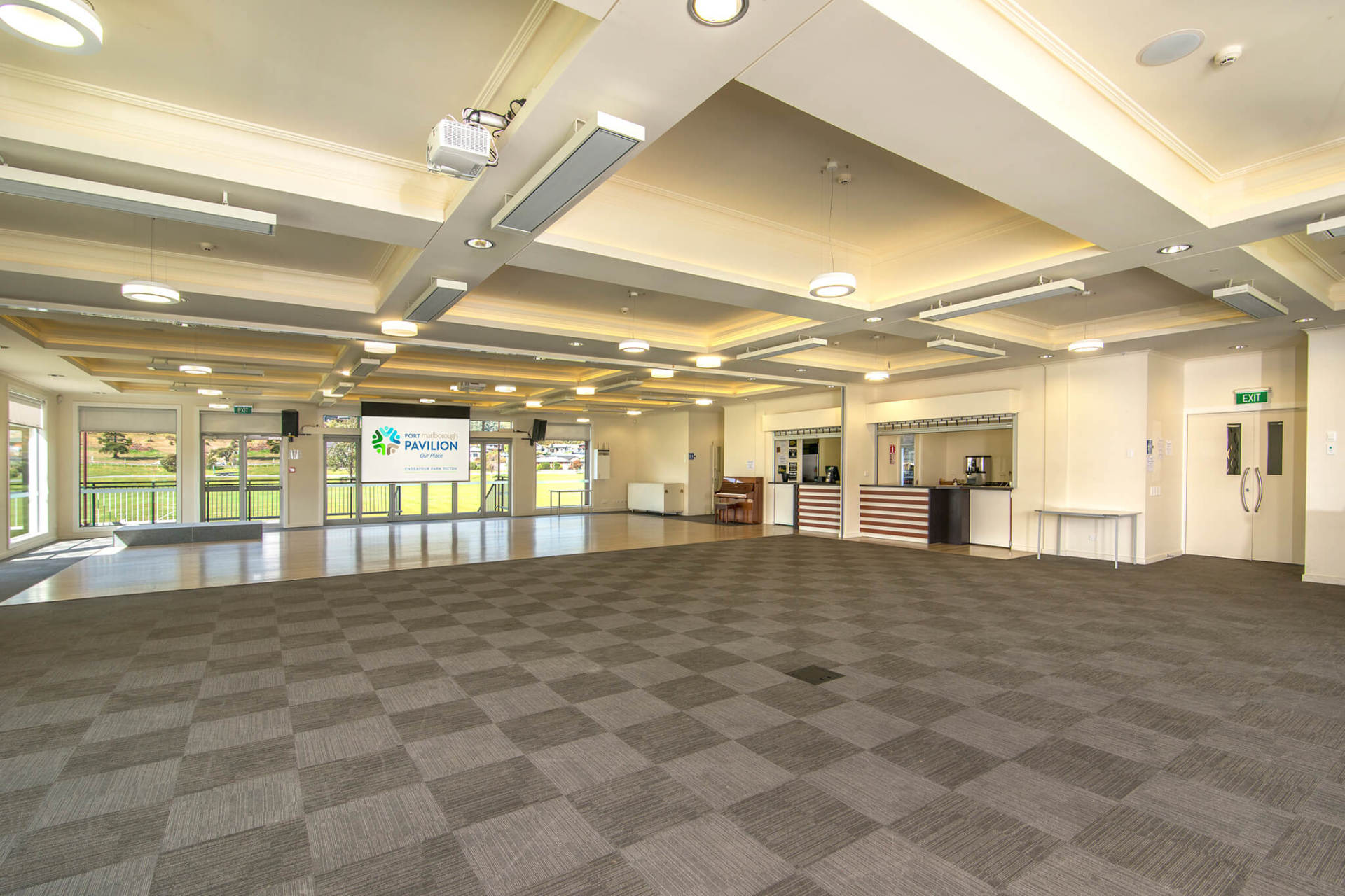 The Main Room at Endeavour Park Pavilion in Picton