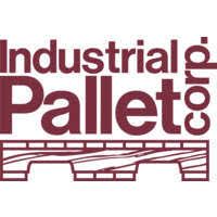 The logo for industrial pallets corporation shows a wooden pallet.