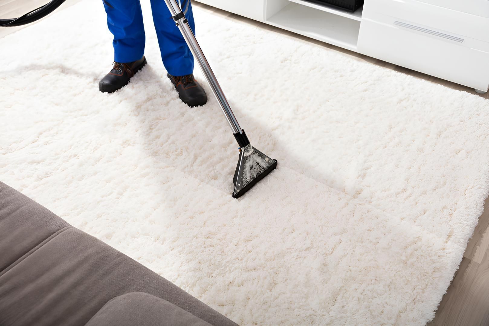 Using a Vacuum Cleaner to Clean a Carpet — Mr Steam Clean Tweed Coast in Elanora, QLD