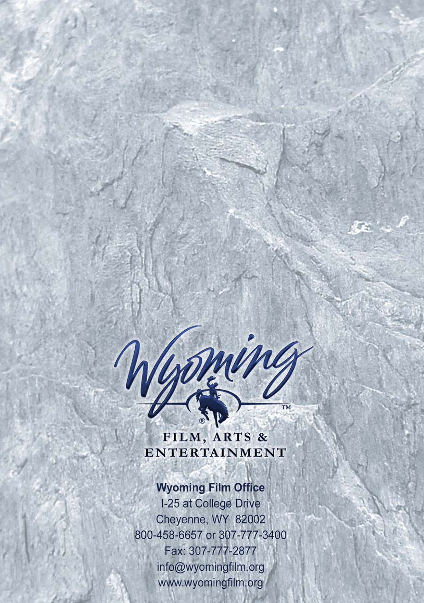 Back Cover for the 2004 Wyoming Film Guide