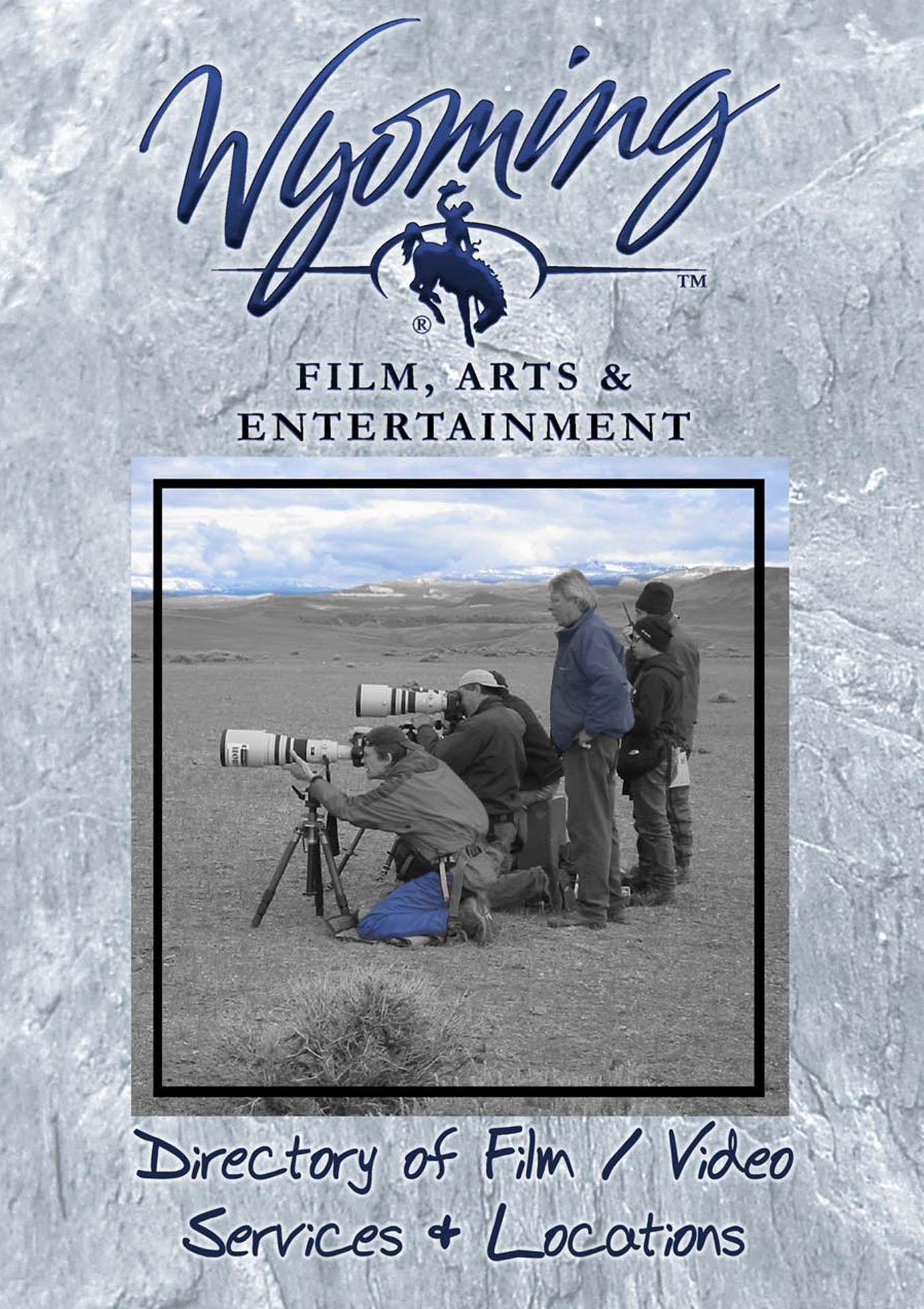 The front cover of the Wyoming Film Guide