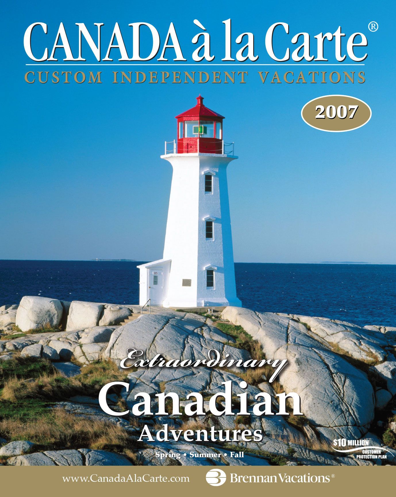 Canada a la Carte 2007, travel publication, front cover, Peggy's Cove lighthouse