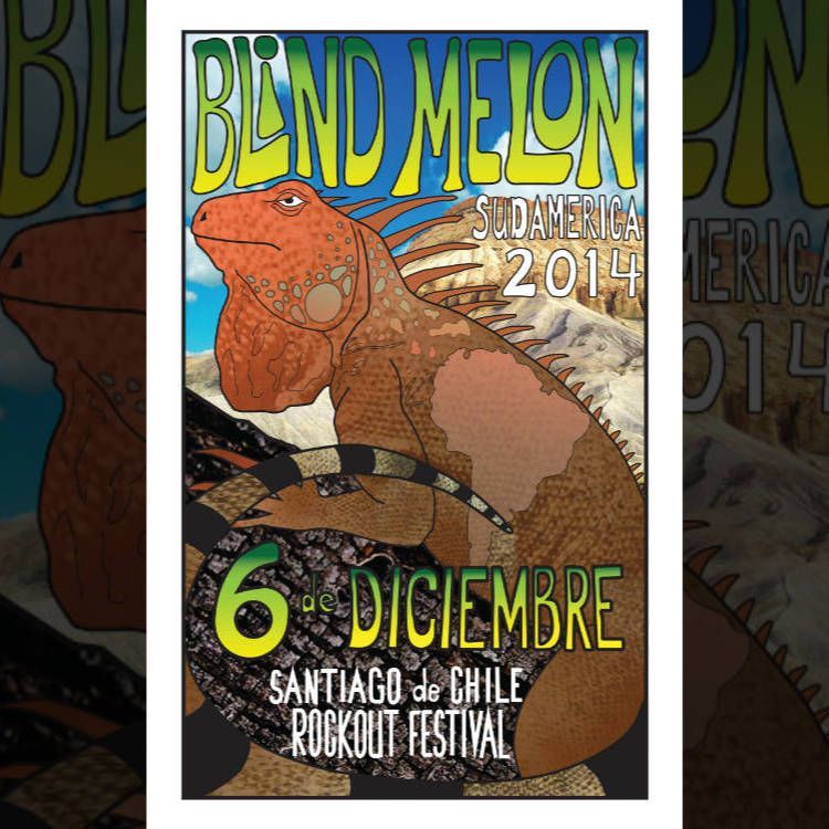 poster illustration for Blind Melon / December 6th, 2014 / Santiago de Chile