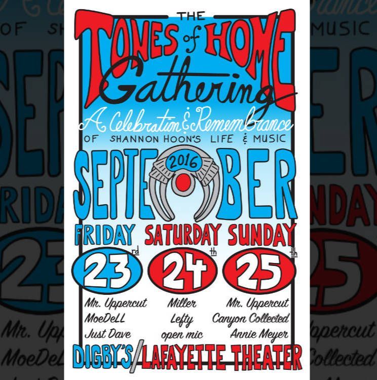 poster illustration for the Tones of Home Gathering / September 23rd - 25th, 2016 / Lafayette, Indiana