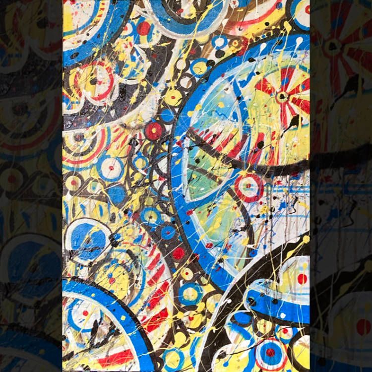 Abstract Painting, Colliding Cognition 