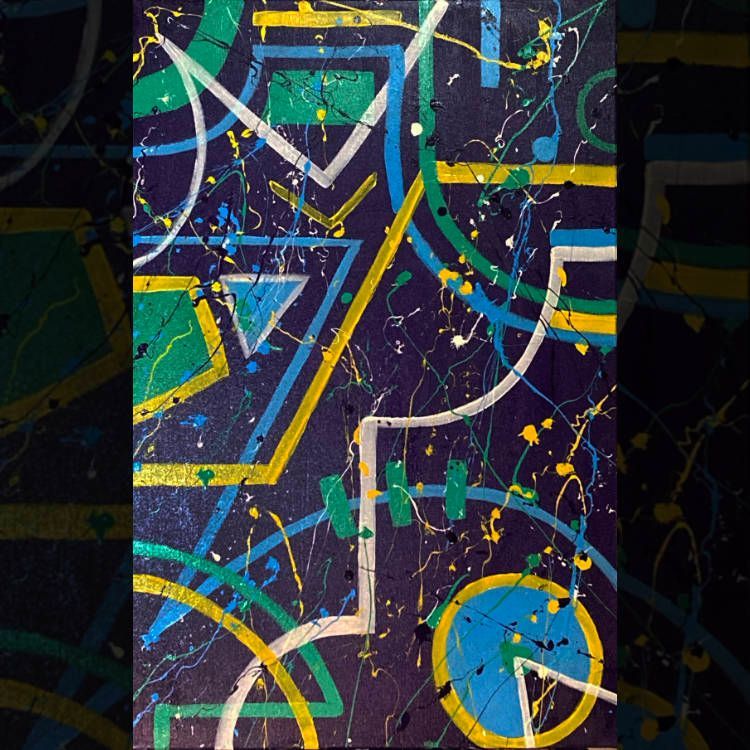 Abstract Painting, Calculated Geometry