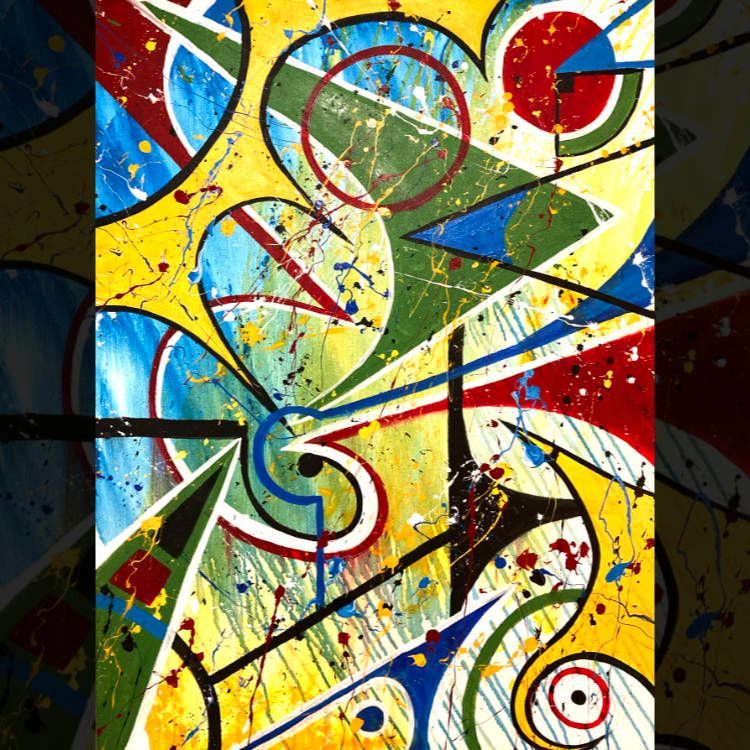 Abstract Painting, Stratospheric Vibrancy