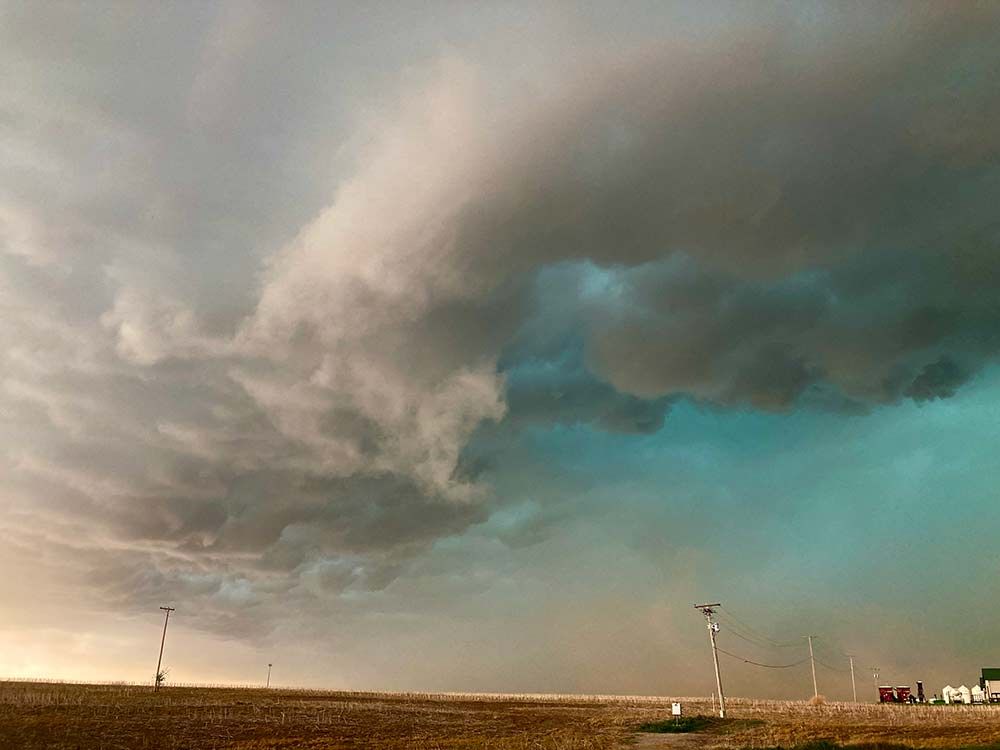 Developing storm in Minneapolis, Kansas