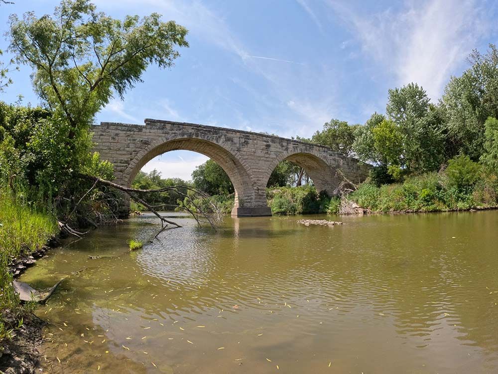 Clements Bridge, architecture, river, Kansas