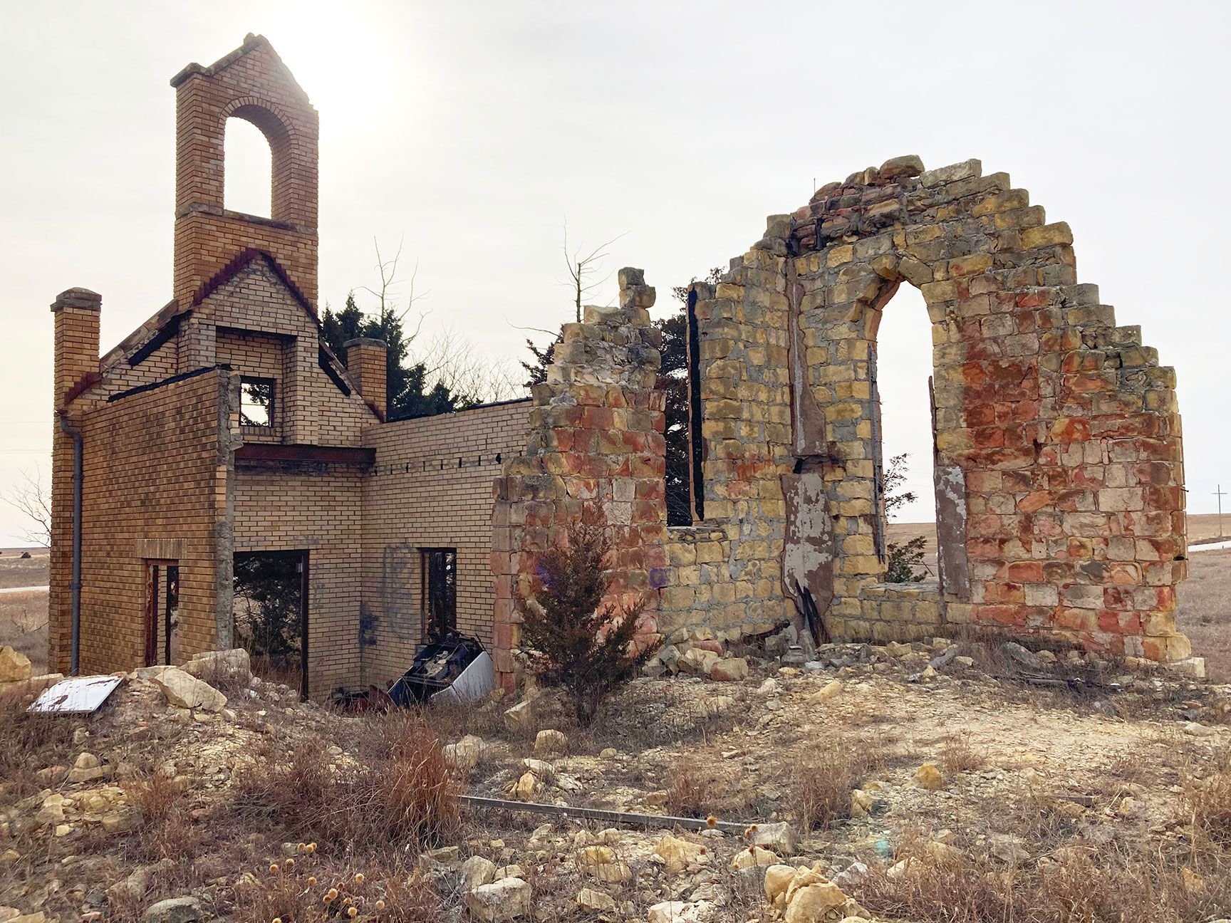 Church Ruins at Emmeram, Kansas