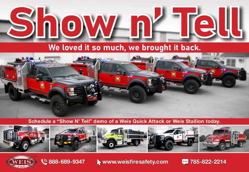 Weis Fire, brush truck, postcard, mailer, photography, layout, graphic design