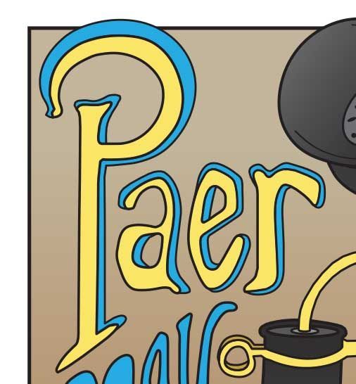 Paer poster / typography / hand-drawn lettering