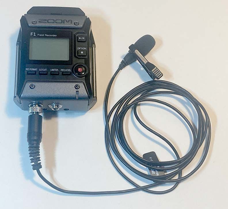 Zoom F1 and lavalier mic