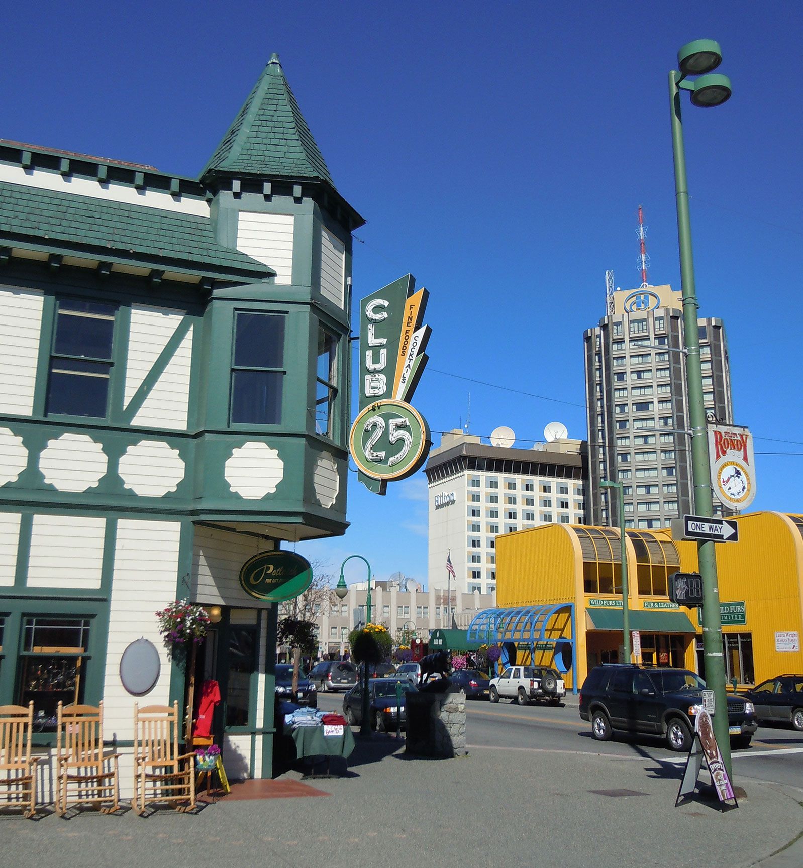 architecture, buildings, downtown, Club 25, Anchorage, Alaska