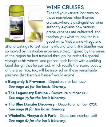 Typography use in Avalon Waterways brochure