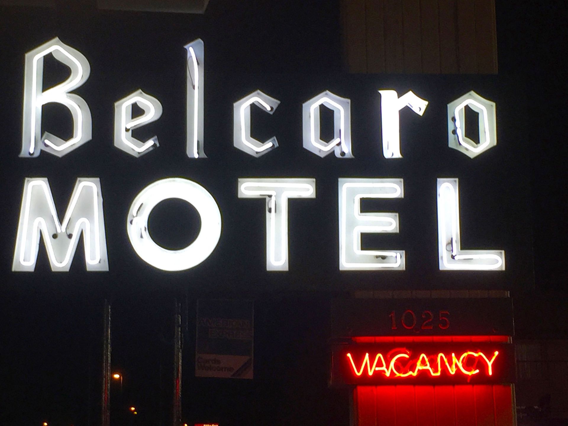 Belcaro Motel, Denver, Colorado, Neon Sign, signage