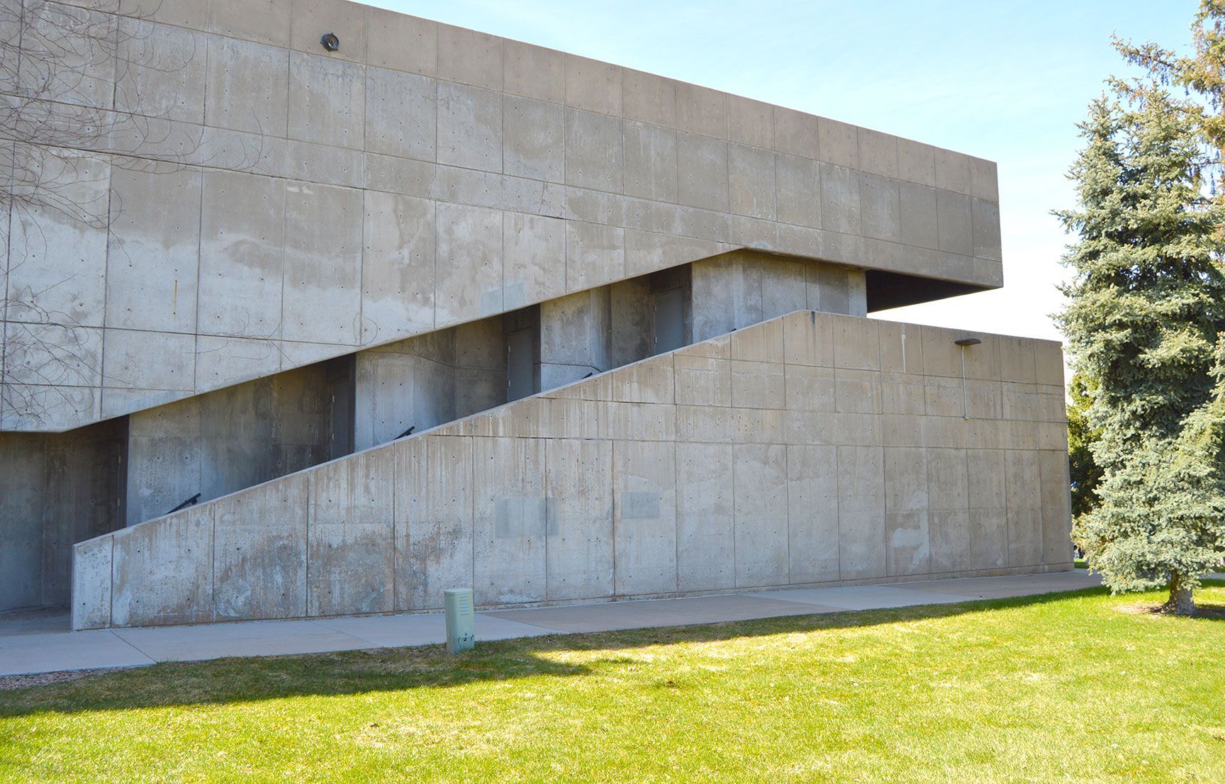 architecture, brutalism, brutalist, staircase, Colorado, Littleton
