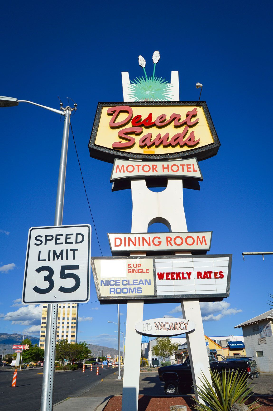 signage, Desert Sands Motel, Albuquerque, New Mexico