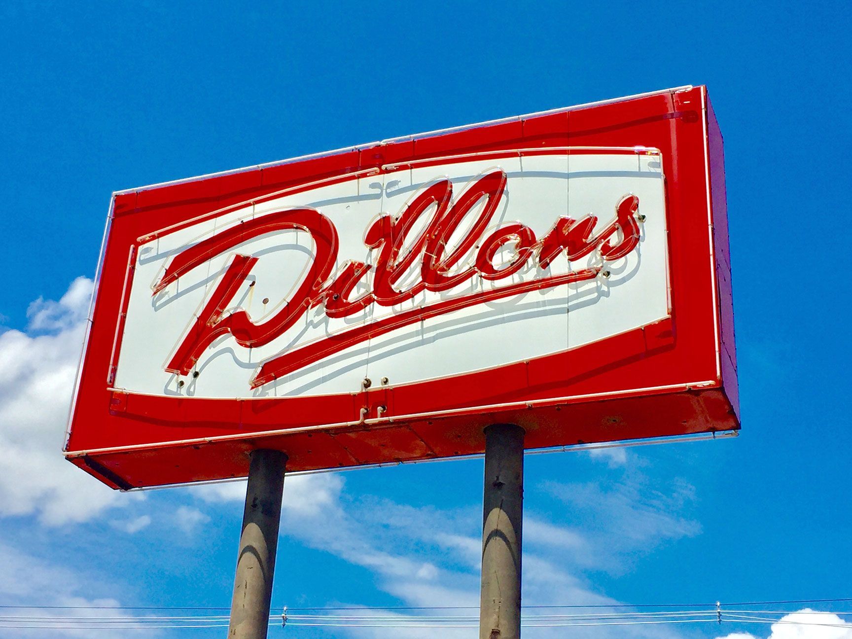 Dillon's, neon sign, McPherson, Kansas, signage