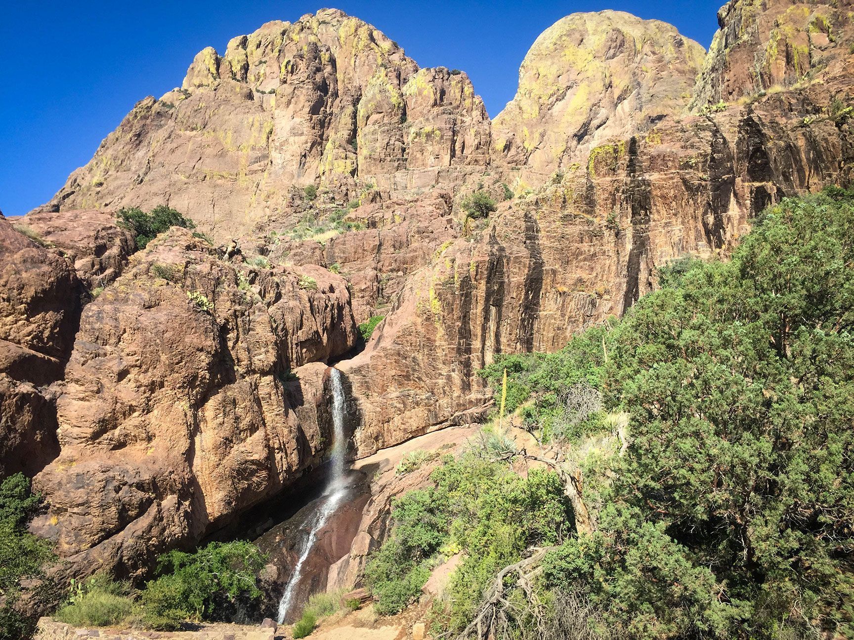waterfall, desert, mountains, New Mexico, Las Cruces, Dripping Springs