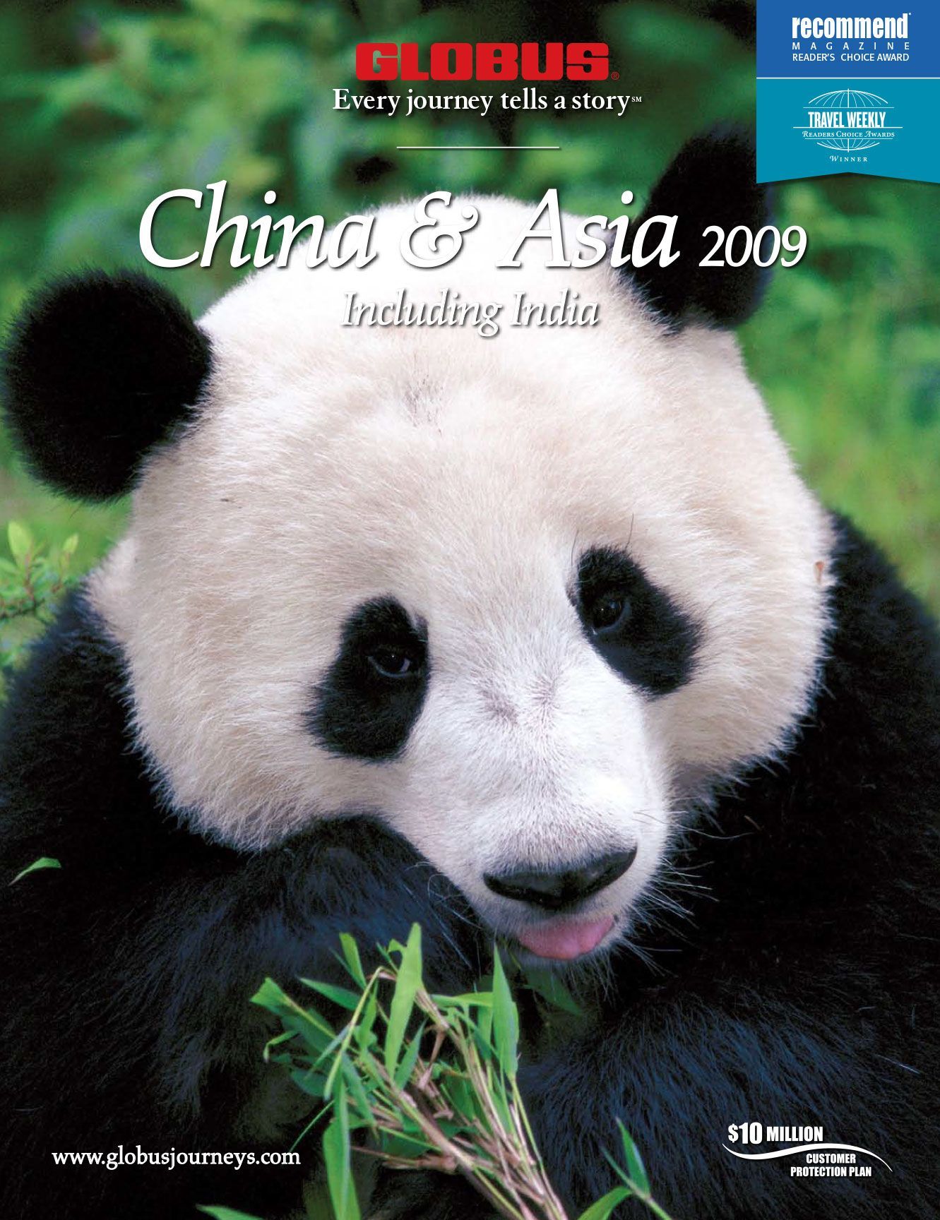 Globus Asia 2009, front cover, panda bear