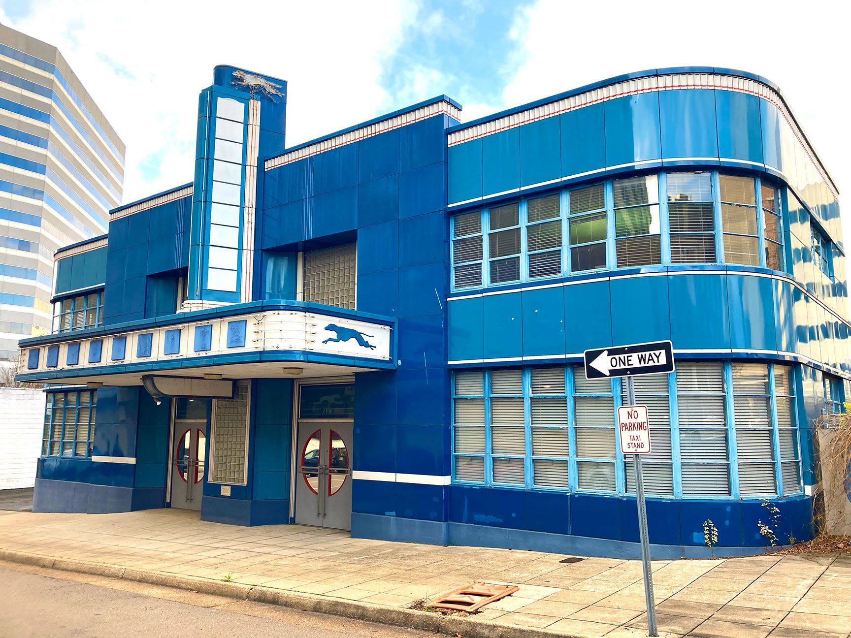 greyhound bus station, art deco, architecture, civil rights site, Freedom Riders, Jackson, Mississippi