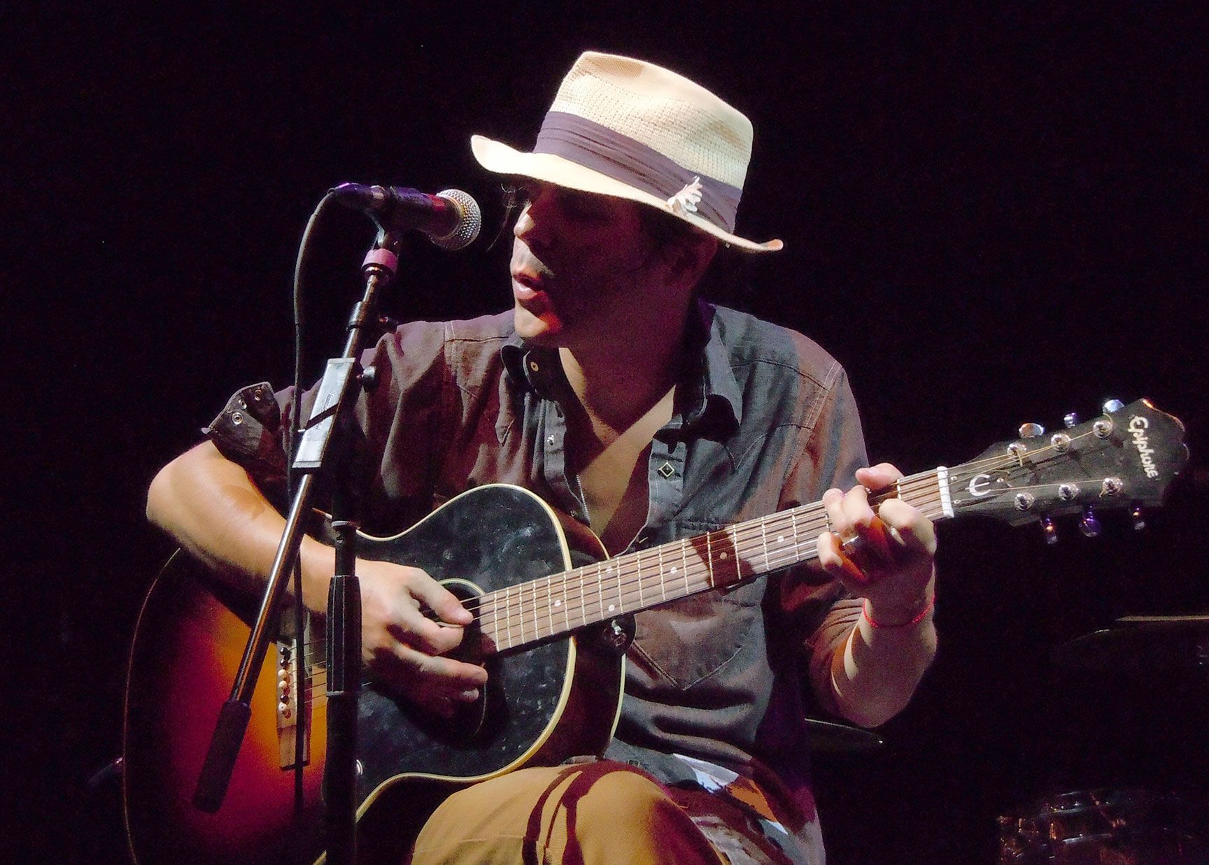 Langhorne Slim, musician, guitar, Fox Theatre, Boulder, Colorado