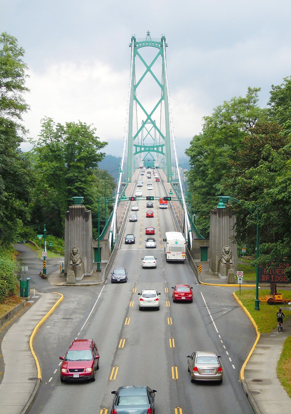 bridge, cars, traffic, Vancouver, British Columbia