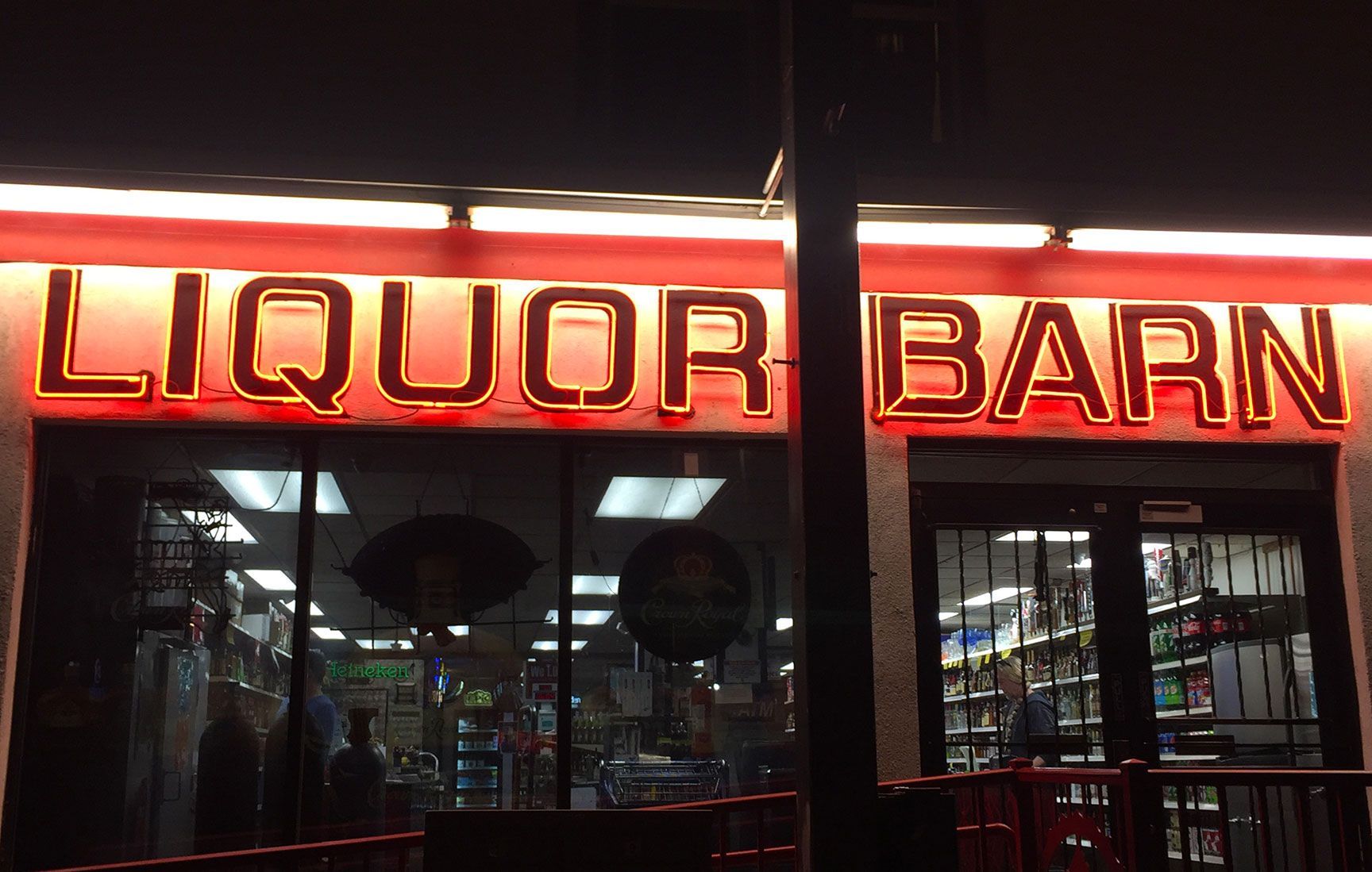 Liquor Barn, Broadway, Englewood, Colorado, neon signs, signage