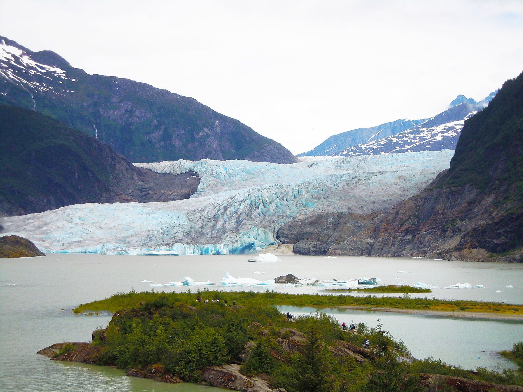 Mendenhall Glacier, glacier, water, ice, Alaska
