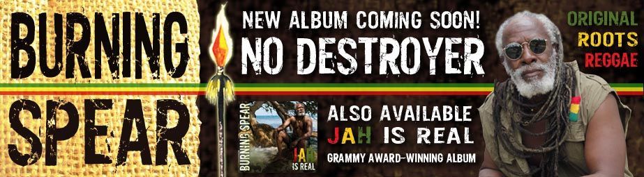 digital banner ad for Burning Spear's album 