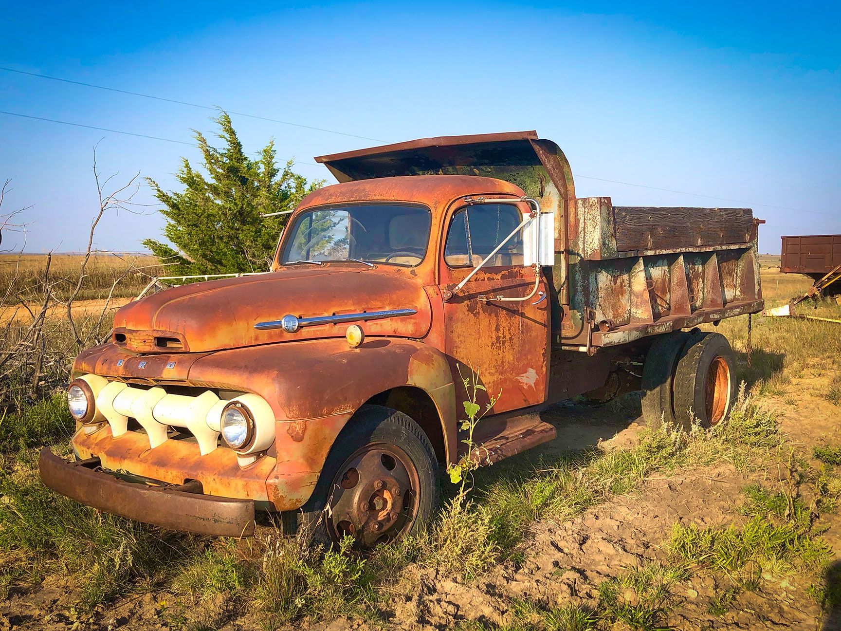 old farm truck, plains, Kansas