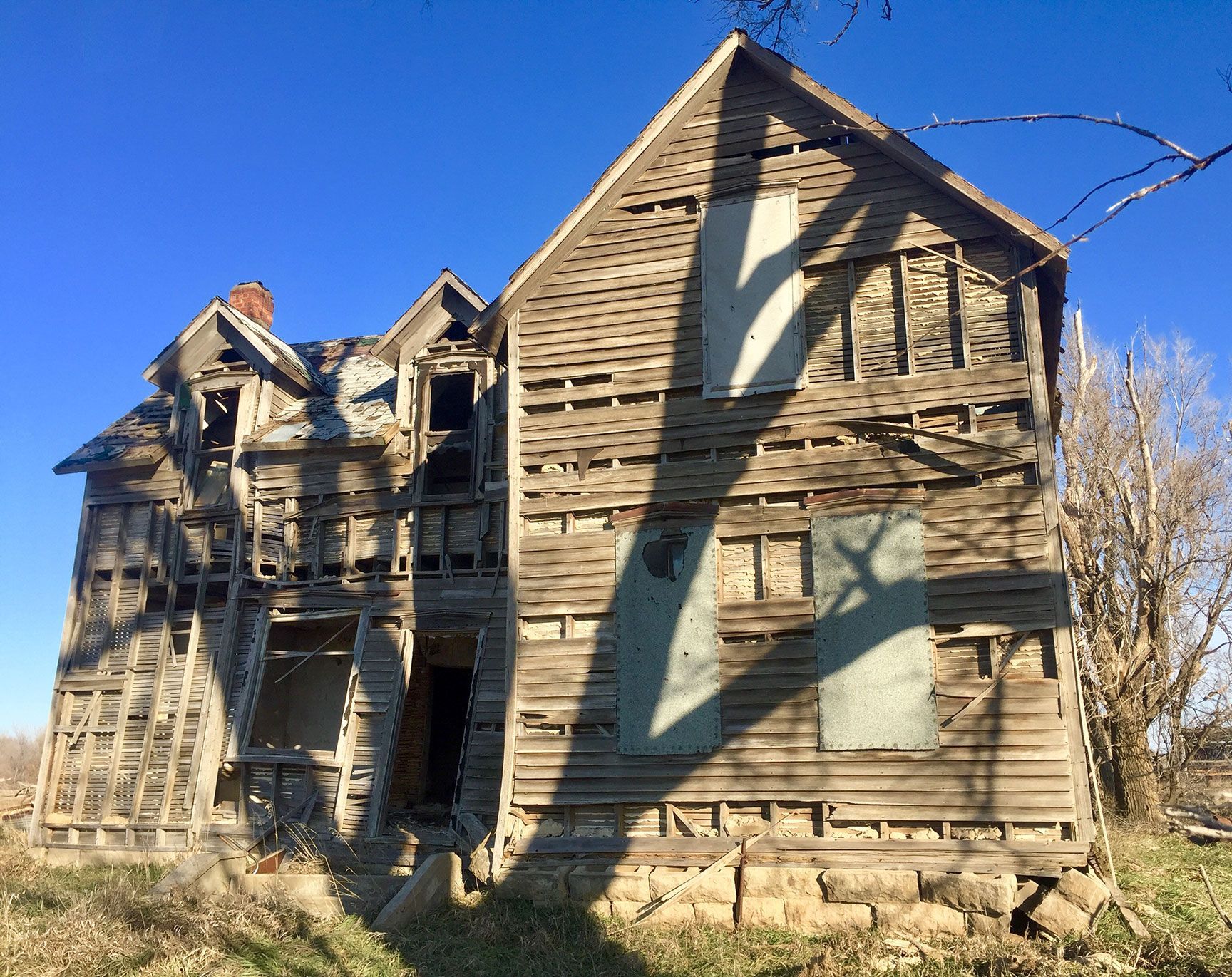 old house, architecture, lyons, kansas, homestead, ruins