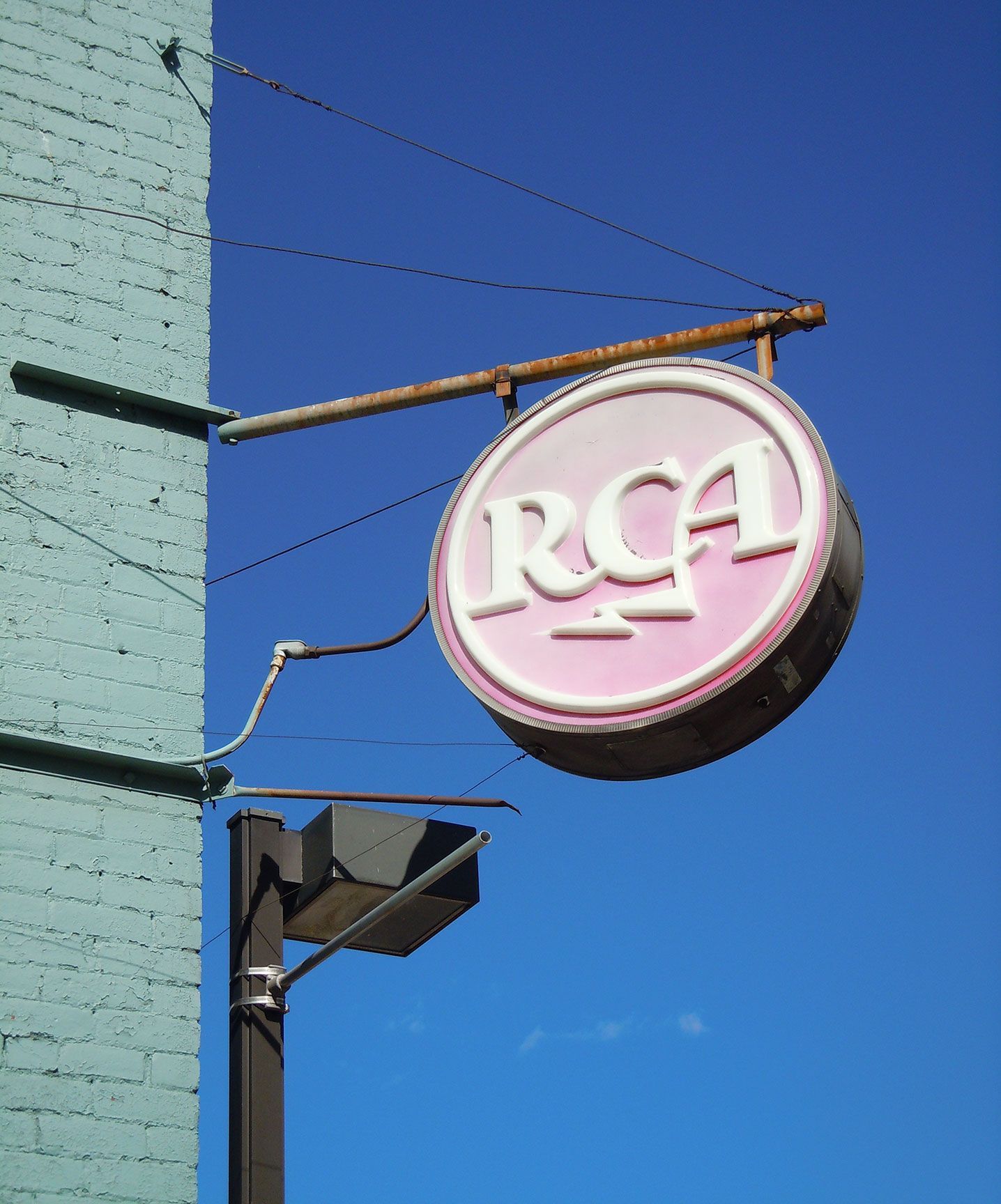 RCA sign, signage, Denver