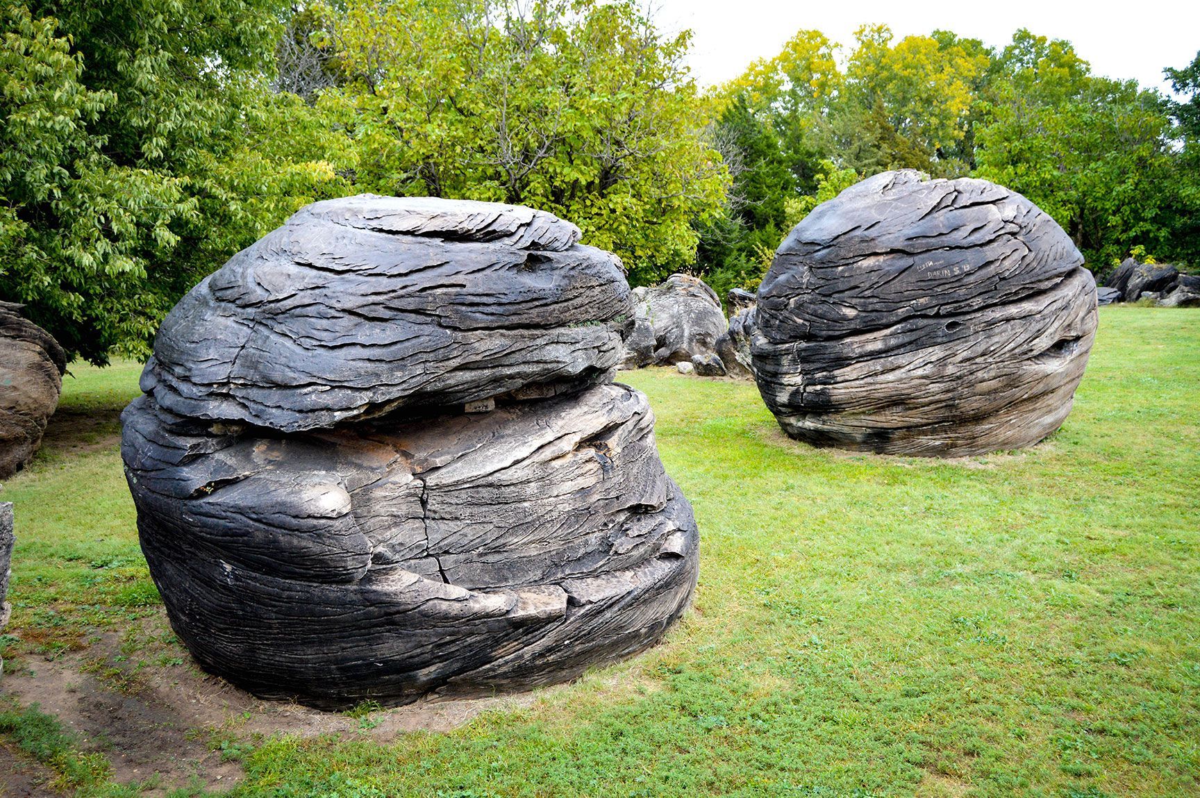 rocks, boulders, rock city, kansas
