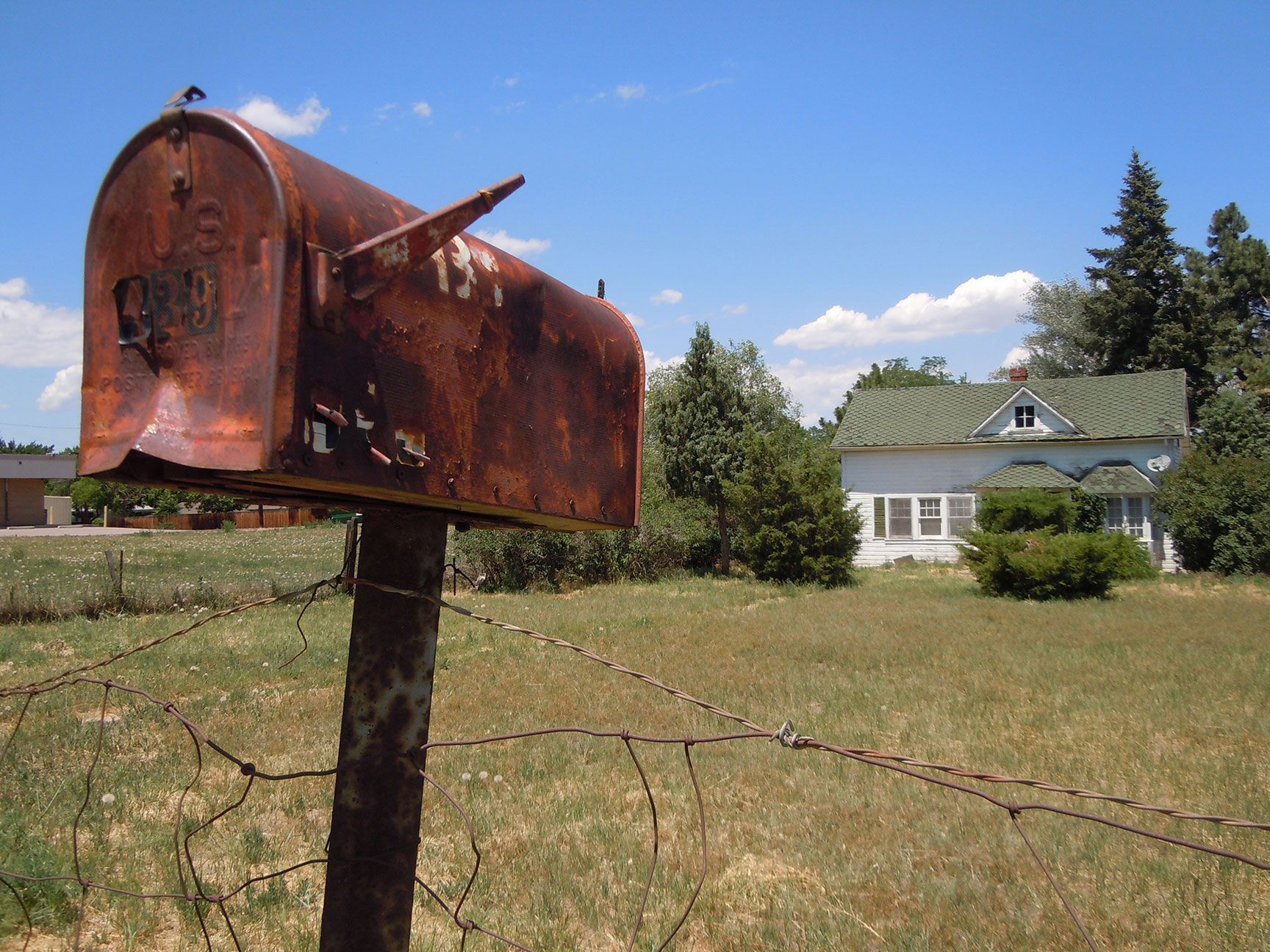 mailbox, rusted, house, Littleton, Colorado
