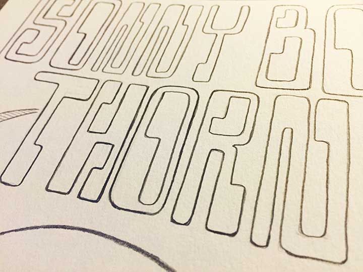 Sonny Boy Thorn hand-drawn digital type