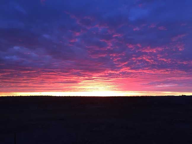 Sunrise on the eastern plains of Colorado