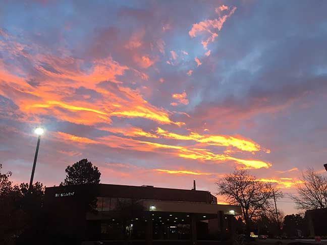 Sunrise in Denver, Colorado