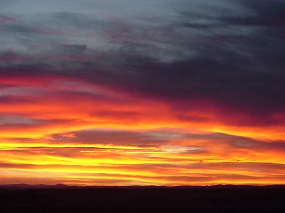 Sunset along the Colorado/Wyoming border