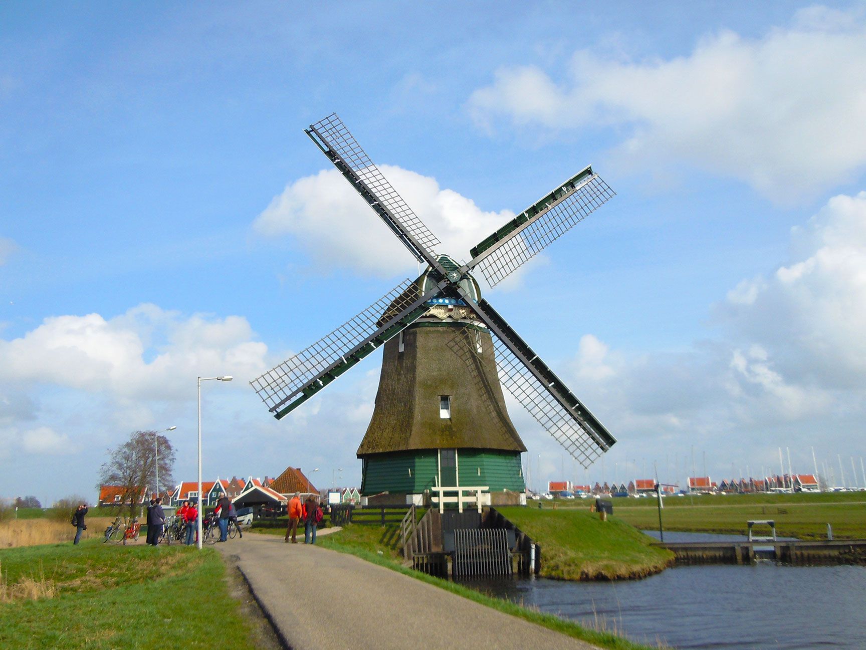 windmill, Volendam, Holland, Netherlands