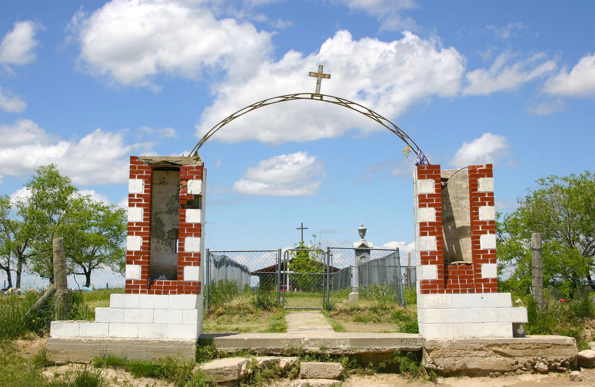 cemetery, cross, South Dakota, Wounded Knee