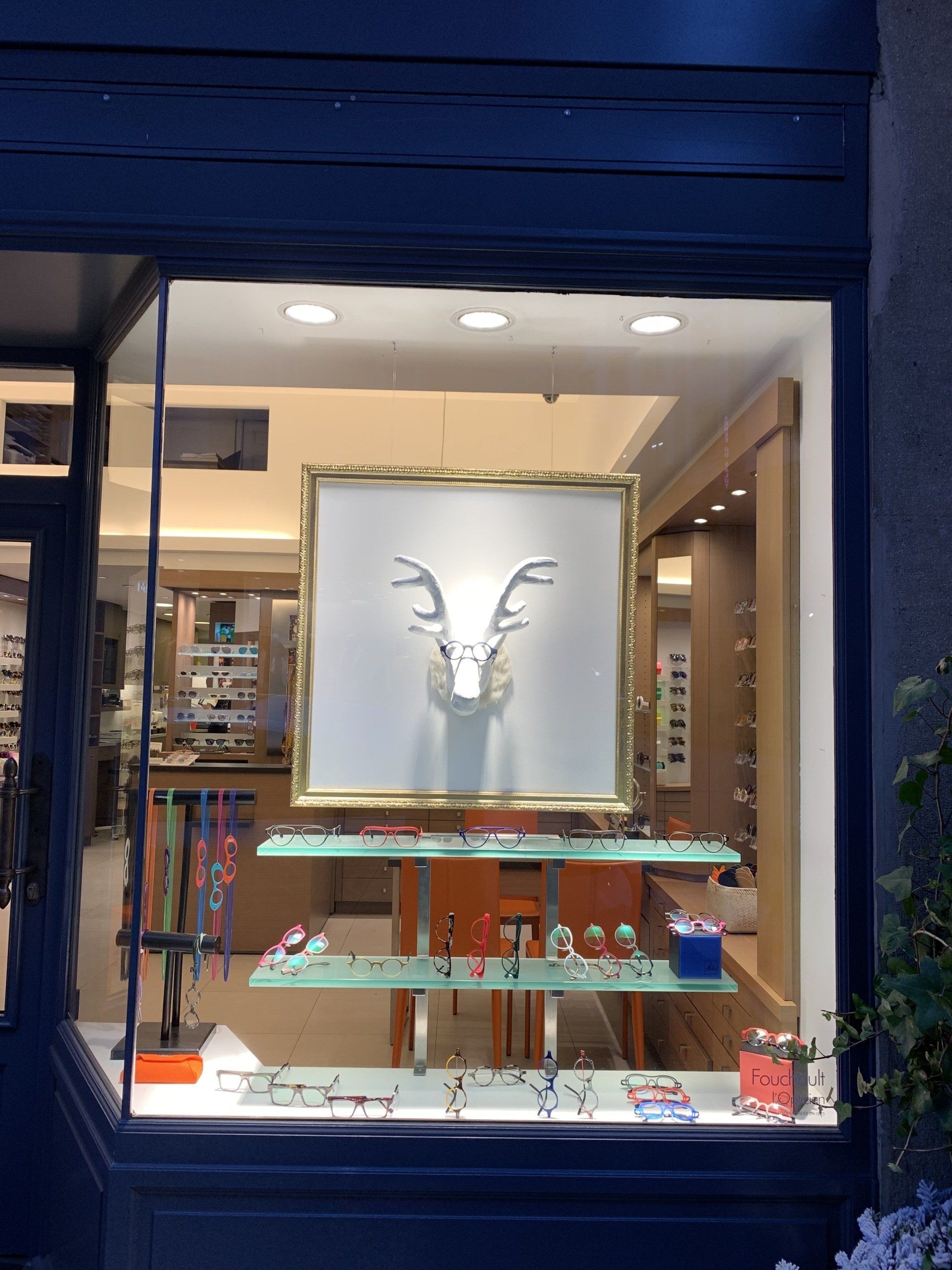 Vitrine opticien Fouchault