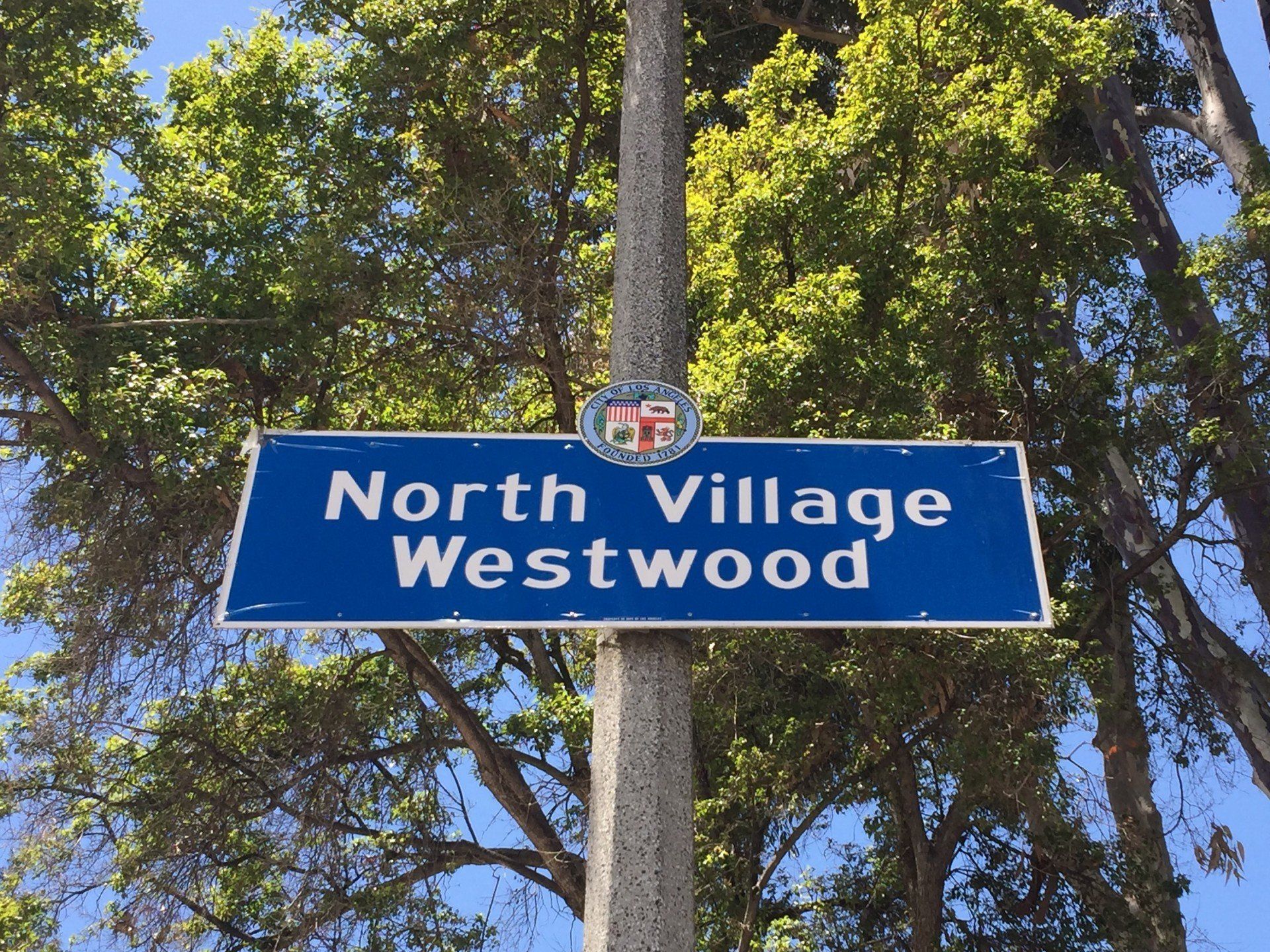 North WEstwood sign