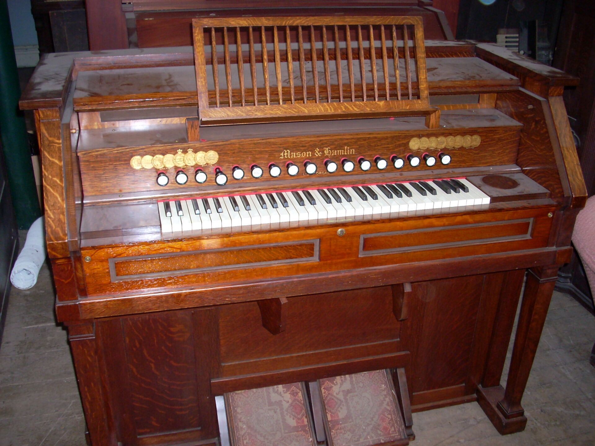 Mason Hamlin Single Manual Concert Organ With Pedal Point